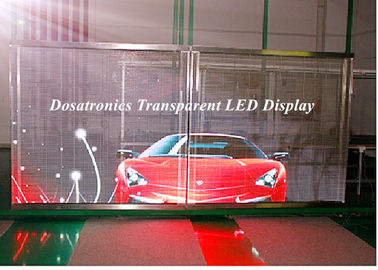 China P10mm transparenter Glas Vorhang-Schirm LED-Anzeigen-LED für Ausstellung fournisseur