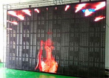 China Farbenreicher Innen-LED Maschen-Vorhang P10, LED-Videowand-Vorhang für Stadiums-Hintergrund fournisseur