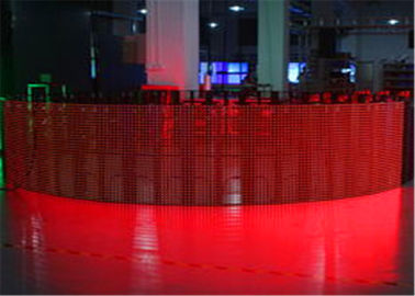 China Flexible LED Vorhang-Anzeige P12mm, transparentes LED-Maschensieb ultra dünn fournisseur