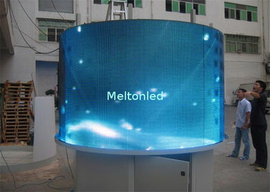 China Flexible gebogene LED Schirm-Videoanzeigefelder P6mm mit breitem Betrachtungs-Winkel fournisseur