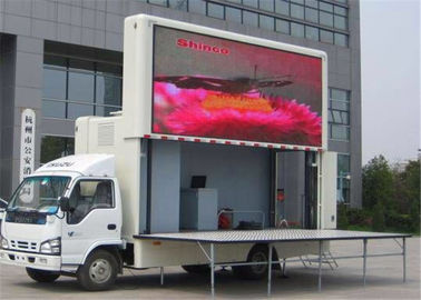China Mobiler LKW im Freien angebrachter LED-Schirm P10mm für Wirtschaftswerbung fournisseur