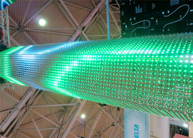 China Nehmen Sie gebogene Zwischenwand P6 flexible LED Schirm-LED für Dekorations-hohe Helligkeit ab fournisseur