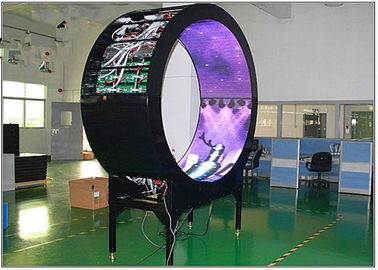 China Gebogene flexible Videodarstellung P6 Millimeter LED farbenreich für Medien-Fassaden-Festeinbau fournisseur