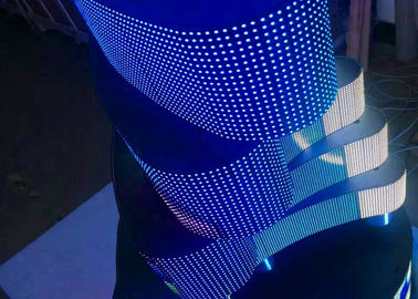 China Farbenreicher Bendable weicher LED-Schirm-hohe Helligkeit für Architektur-Dekoration fournisseur
