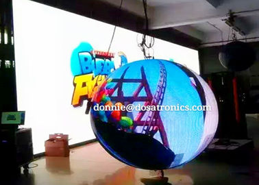 China Decke, die Konzert-kugelförmigen geführten Schirm SMD P4.8 360 Grad-hohe Auflösung hängt fournisseur