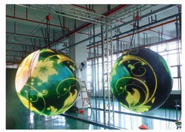China Farbenreicher kugelförmiger LED Bildschirm P4.8mm IP54 auf Decke für dekoratives fournisseur